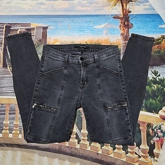 J‎ Brand Zippered Ankle Skinny Jeans Size 27 - Picture 3 of 7